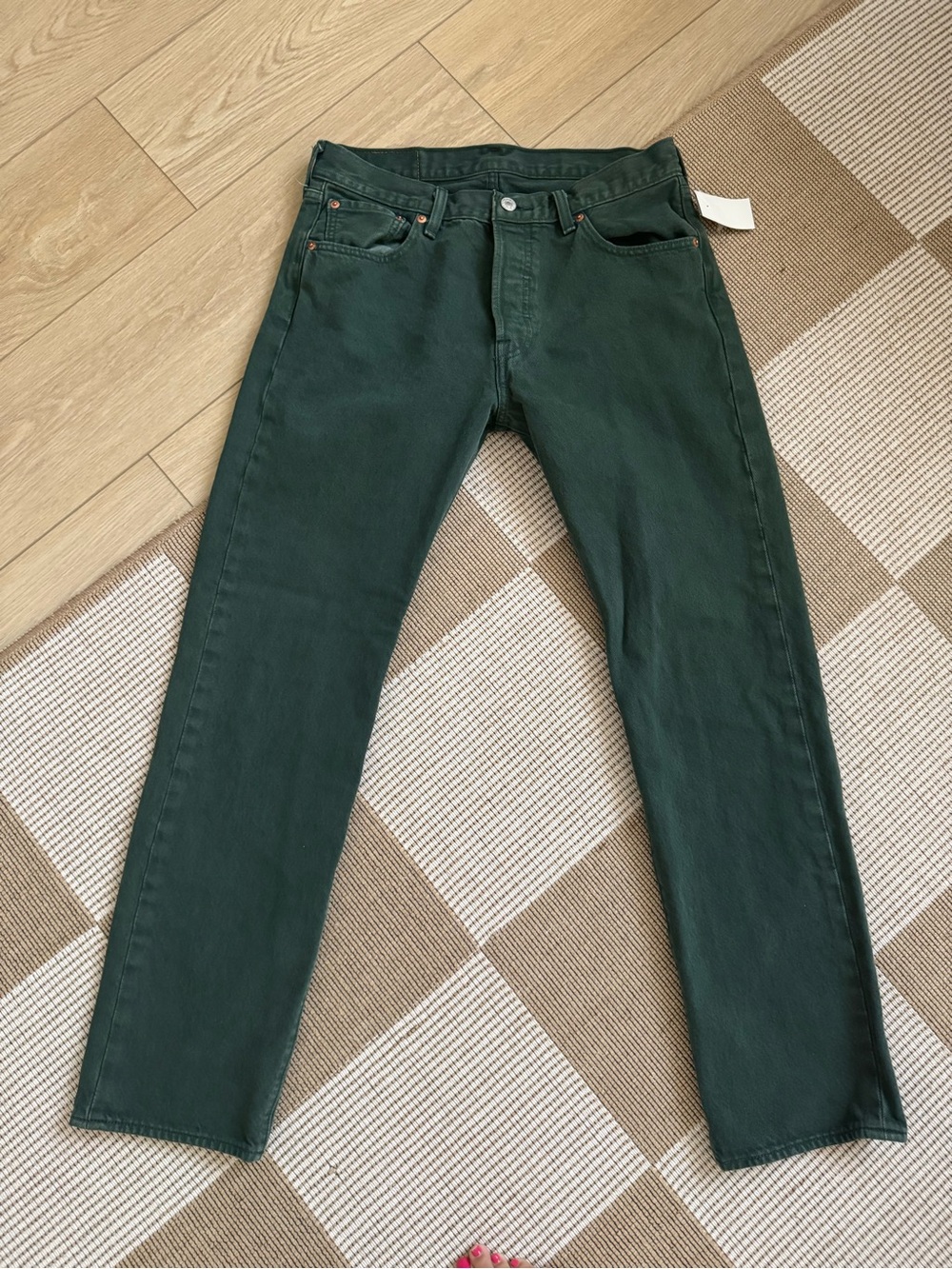 Levi's Men's Forest Green Straight Jeans